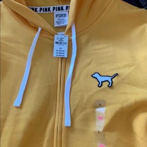 New VS pink yellow hoodie